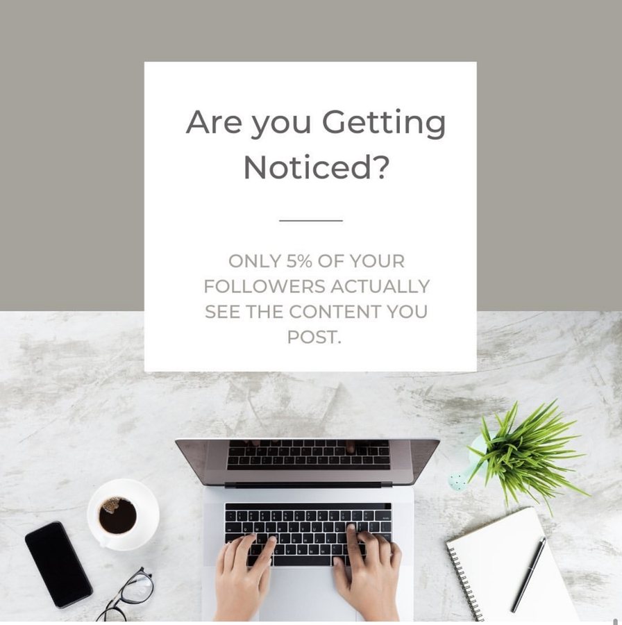 Are you getting noticed, a post on organic reach